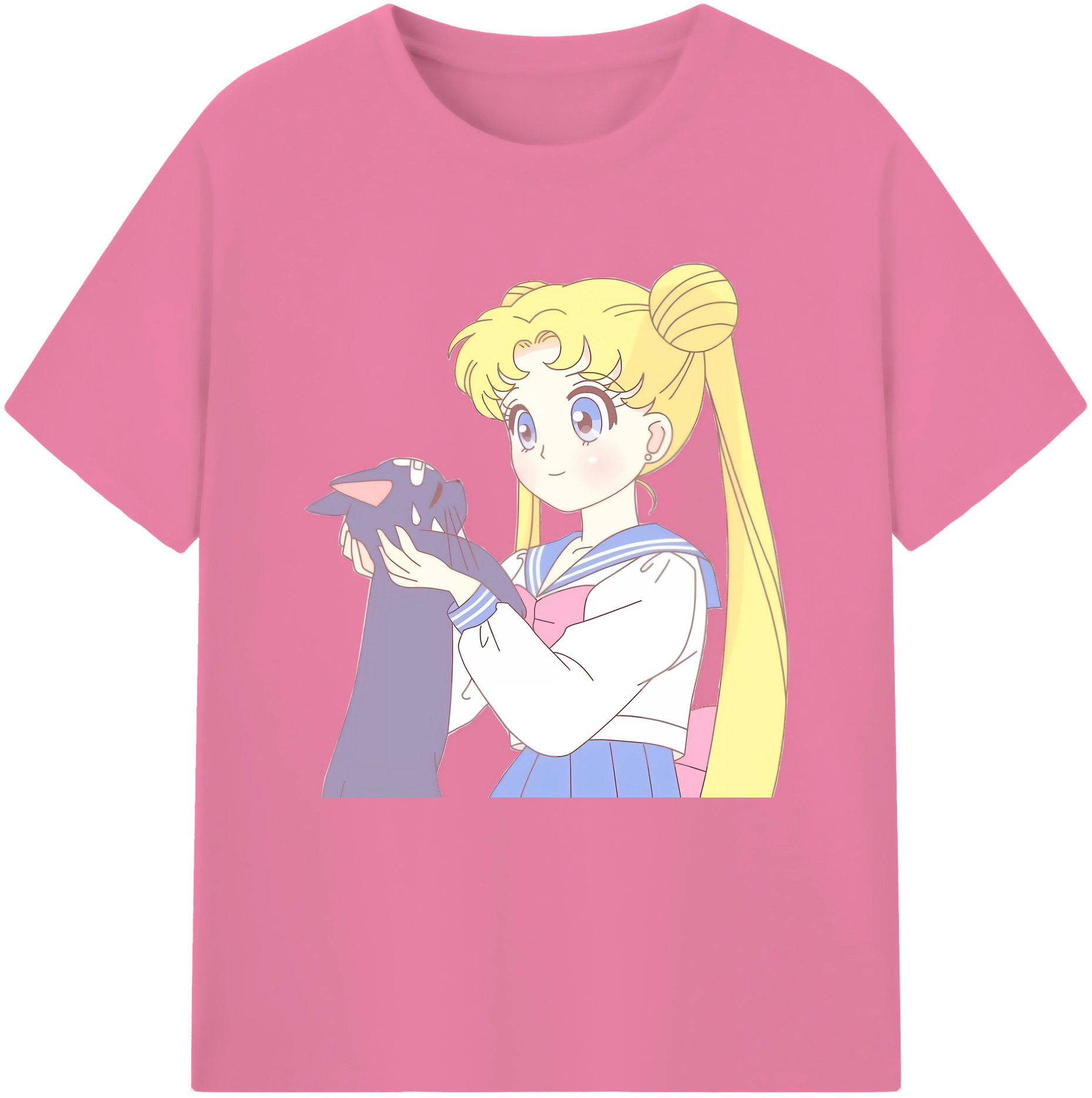 （画像用） 美少女戦士セーラームーン 愛野 美奈子 あいの みなこ Sailor Moon Aino Minako 綿100％半袖Tシャツ（フロントプリント）